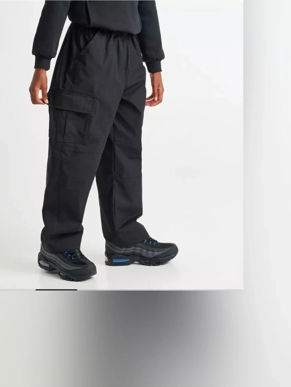 Nike Big Kids' Sportswear Club Woven Cargo Pants - Black